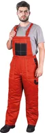 Odzież robocza - Reis INNY Spodnie ochronne ogrodniczki ocieplane XXXL czerwono-czarny 114L986 - miniaturka - grafika 1