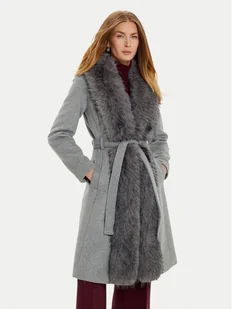 Marciano Guess Płaszcz wełniany 4BGL09 9957Z Szary Regular Fit - Płaszcze damskie - miniaturka - grafika 1