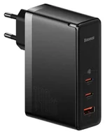 Ładowarki do telefonów - Baseus GaN5 Pro 2xUSB-C + USB, 140W czarna - miniaturka - grafika 1