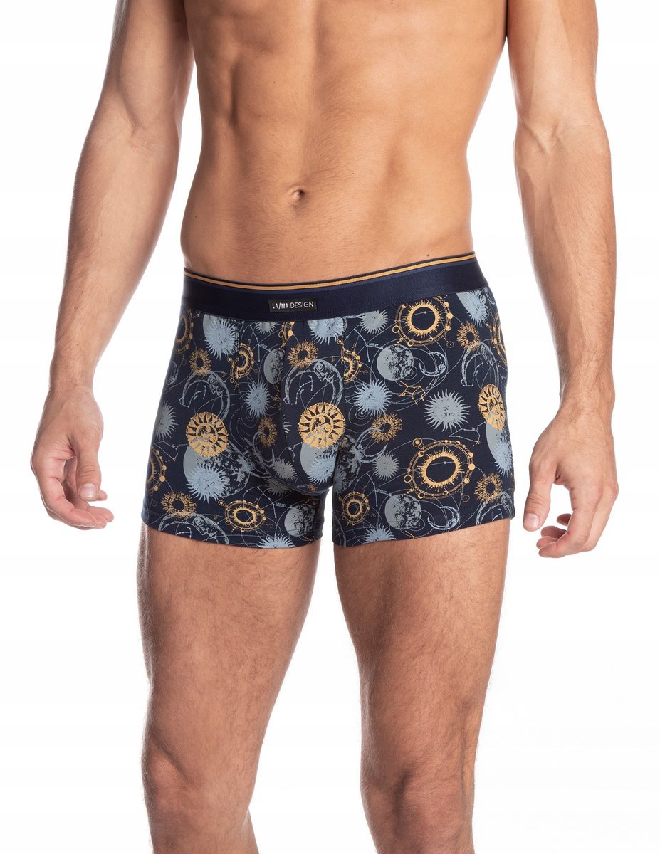 LAMA Szorty Męskie GRANATOWE w konstelacje r. L