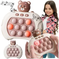 Zabawki interaktywne dla dzieci - GRA POP IT POPIT ELEKTRYCZNA GRA ANTYSTRESOWA ZRĘCZNOŚCIOWA MIŚ - miniaturka - grafika 1