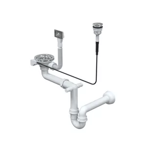Quadron Quadron Syfon zlewozmywakowy stal szlachetna 13SR3(14G P1A-BS - Syfony - miniaturka - grafika 4