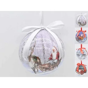 Bombka styropianowa 7,5 cm mix 4 wzorów - Bombki - miniaturka - grafika 1