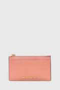 Portfele - MICHAEL Michael Kors portfel skórzany damski kolor różowy - miniaturka - grafika 1