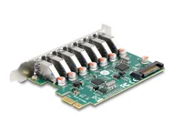 Karty sieciowe - DeLOCK Karta PCI Express x1 do 7 x zewnętrzne USB 5 Gbps Typ-A żeński - miniaturka - grafika 1