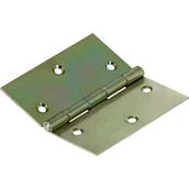 Zawiasy, okucia i inne akcesoria - Zawias kanciasty 80 mm x 80 mm ocynkowany na żółto - miniaturka - grafika 1