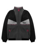 Bluzy damskie - Berghaus Bluza polarowa "Tramantana 91" w kolorze czarno-czerwono-szarym - miniaturka - grafika 1