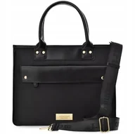 Torebki damskie - Duża Torba Damska Monnari Stylowa Torebka Aktówka Biznesowa Shopper Czarna - miniaturka - grafika 1