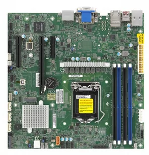 Supermicro super micro computer Motherboard X12SCZ-F Comet Lake PCH W480 LGA1200 1x PCIE Micro ATX - Płyty główne serwerowe - miniaturka - grafika 1