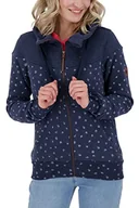 Kurtki damskie - Alife and Kickin PalinaAK B damska bluza dresowa, damska kurtka rekreacyjna, bluza z kapturem, bluza z zamkiem błyskawicznym i kapturem, XS-XXL, granatowa melanż, XL, granatowy melanż - miniaturka - grafika 1