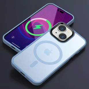 Etui ochronne na telefon MagMat Case do MagSafe do Apple iPhone 14 Matte Sierra Blue - Etui i futerały do telefonów - miniaturka - grafika 3