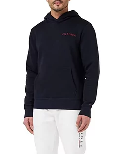 Tommy Hilfiger Męska bluza z kapturem Pop Color Hilfiger, Pustynne niebo, S - Bluzy męskie - miniaturka - grafika 1