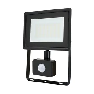 BEMKO C64-S-LFK2-030BL-6K NAŚWIETLACZ LED SMD KASTEL 30W 6500K 2550LM IP65 CZARNY CZ. PIR - Lampy ogrodowe - miniaturka - grafika 1