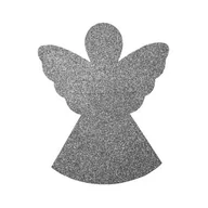 Obrusy i serwetki - Podkładka filcowa na sztućce ANGEL 21 x 17 cm szaro-srebrny - miniaturka - grafika 1