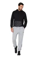 Spodenki męskie - Trendyol Męskie spodnie dresowe - szare spodnie do biegania, szary, M - miniaturka - grafika 1