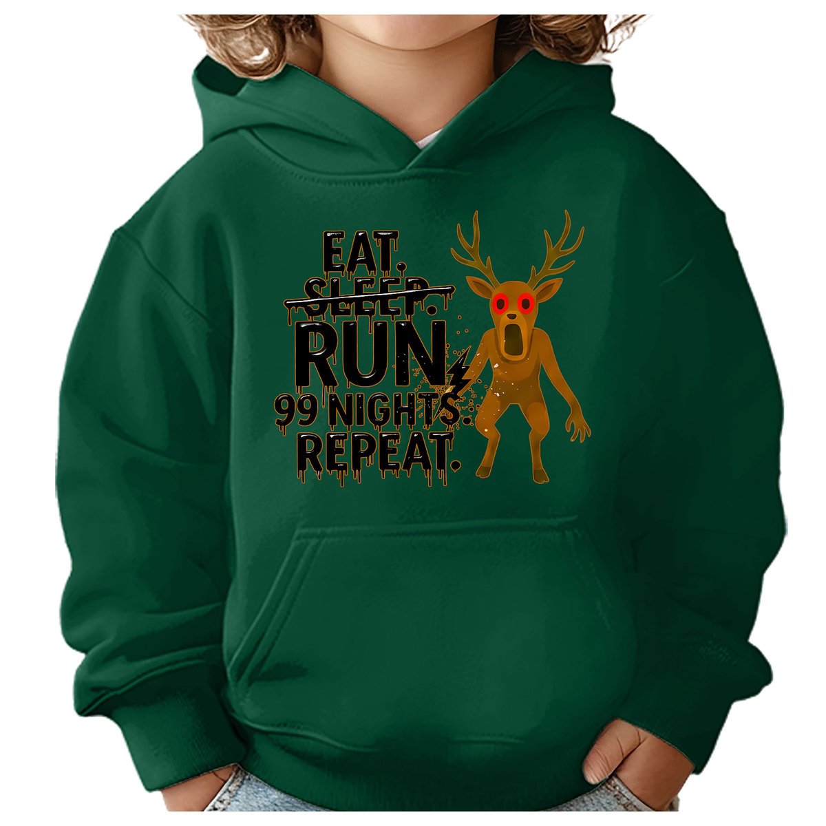 BLUZA DZIECIĘCA Z KAPTUREM 99 NOCY W LESIE ROBLOX 134-140 PREZENT
