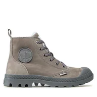 Botki damskie - Trapery Palladium Pampa Hi Zip Wl 95982-055-M Szary - miniaturka - grafika 1