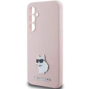 Etui Karl Lagerfeld KLHCS23FESMHCNPP Samsung Galaxy S23 FE Silicone Choupette Metal Pin różowy/pink - Etui i futerały do telefonów - miniaturka - grafika 7