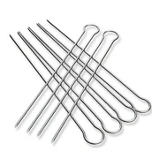 Akcesoria do grilla - Podwójne szaszłyki 6szt w etui, 30,5cm, ze stali nierdzewnej GRILLI 9623 - miniaturka - grafika 1