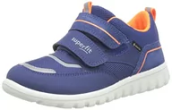 Buty dla chłopców - Superfit Mini sneakersy dla chłopców Sport7, niebieski - Niebieski pomarańczowy 8010-30 EU - miniaturka - grafika 1