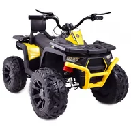 Pojazdy elektryczne dla dzieci - Import SUPER-TOYS MEGA QUAD TOP SPEED 4X45W SUPER MOC GAZ W MANETCE HAMULCE PILOT/JC-333 JC-333-ŻÓŁTY - miniaturka - grafika 1