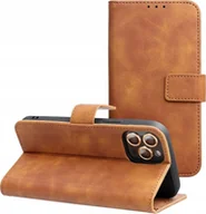 Etui i futerały do telefonów - Kabura TENDER Book do XIAOMI Redmi Note 14 PRO 5G / 14 PRO PLUS 5G brązowy - miniaturka - grafika 1