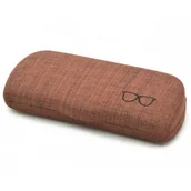 Akcesoria do okularów - Etui Futerał na okulary ET-104C ciemny brąz - miniaturka - grafika 1
