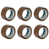 Taśmy klejące - Taśma Pakowa 50Y Brązowa Szerokość 48Mm Klej Akrylowy 6 Sztuk Wytrzymała - miniaturka - grafika 1