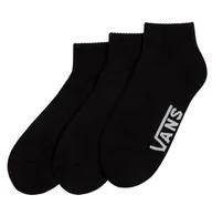 Skarpetki damskie - skarpety męskie VANS CLASSIC QUARTER CREW BLACK - miniaturka - grafika 1