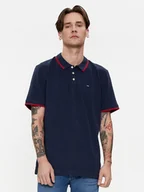 Koszulki męskie - Wrangler Polo 112350403 Granatowy Regular Fit - miniaturka - grafika 1