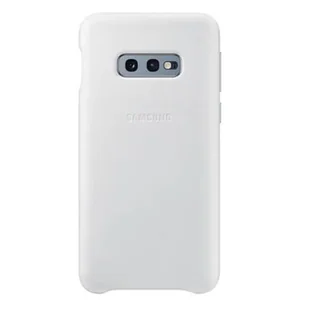Samsung Etui Leather Cover do Galaxy S10E Biały EF-VG970LWEGWW - Etui i futerały do telefonów - miniaturka - grafika 1