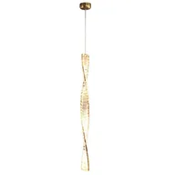 Lampy sufitowe - Wisząca lampa Bohemia CGBOHEMIA1 COPEL LED 12W 3000K kryształowa złota - miniaturka - grafika 1