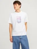 Koszulki męskie - Jack & Jones Koszulka "Vesterbro" w kolorze białym - miniaturka - grafika 1