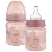Butelki dla niemowląt - CANPOL BABIES BUTELKA ANTYKOLKOWA SZEROKA BEZ BPA 120ml EASY START +0m - miniaturka - grafika 1