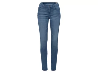 Spodnie damskie - ESMARA ESMARA Jeansy damskie z bawełną, super skinny fit (36, średni wzrost, Niebieski) - grafika 1