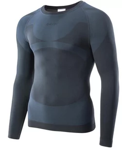 Męska koszulka termiczna HI-TEC Ronin Top, grafitowy, r. M - Pozostała odzież narciarska - miniaturka - grafika 1