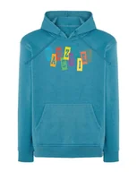 Bluzy damskie - Bluza z kapturem Dzień Nauczyciela Szkoła Podstawowa Szara XXL - miniaturka - grafika 1