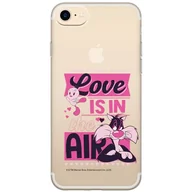 Etui i futerały do telefonów - ERT GROUP etui na telefon Iphone 7/8/ SE 2/ SE 3, case oryginalny i oficjalnie licencjonowany przez Looney Tunes, wzór Sylvester & Tweety 007, plecki z TPU częściowo przeźroczyste - miniaturka - grafika 1