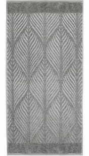 Kleine Wolke Leaf Wegański Ręcznik do rąk szary 50x100 cm ECO LIVING - Ręczniki - miniaturka - grafika 1