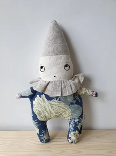 Pajacyk kwiatowy niebieski - Maskotki i pluszaki - miniaturka - grafika 1