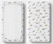 Prześcieradła dla dzieci - PRZEŚCIERADŁO BAMBUSOWE Z GUMKĄ DO ŁÓŻECZKA 60x120 ODDYCHAJĄCE - FERETTI - miniaturka - grafika 1