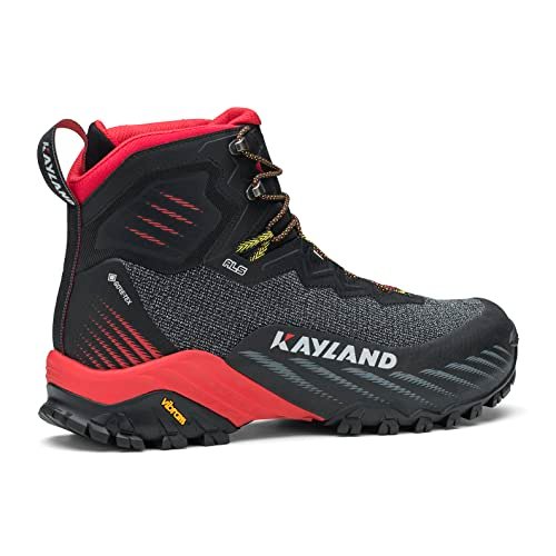 Kayland Duke Mid GTX męskie buty trekkingowe, Czarny czerwony, 43.5 EU