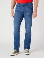 Spodnie męskie - Wrangler Greensboro Męskie Spodnie Jeansowe Jeansy Aries Blue W15Qag42A-W42 L34 - miniaturka - grafika 1