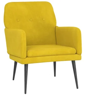 Żółty tapicerowany fotel welurowy Z1-E25 - Fotele Żółty tapicerowany fotel welurowy Z1-E25 - Fotele - miniaturka - grafika 1