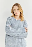 Swetry damskie - Kolorowy sweter damski - Monnari - miniaturka - grafika 1