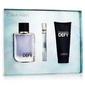 Zestawy perfum damskich - Calvin Klein Defy Zestaw woda toaletowa 100 ml + żel pod prysznic 100 ml + woda toaletowa 10 ml - miniaturka - grafika 1