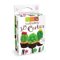 Dodatki do ciast w proszku - Zestaw Tylek Scrapcooking 3D Cactus Decorating Set (6 elementów) - miniaturka - grafika 1