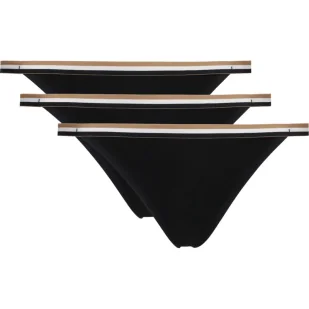 BOSS BLACK Stringi 3-pack - Majtki damskie - miniaturka - grafika 1