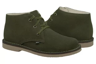 Kultowe Trzewiki OTMĘT 102AP Khaki Zielony Welur nieocieplane - Moda i Uroda OUTLET - miniaturka - grafika 2