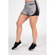 Spodnie sportowe damskie - Spodenki fitness damskie Gorilla Wear Alice Shorts szare - miniaturka - grafika 1